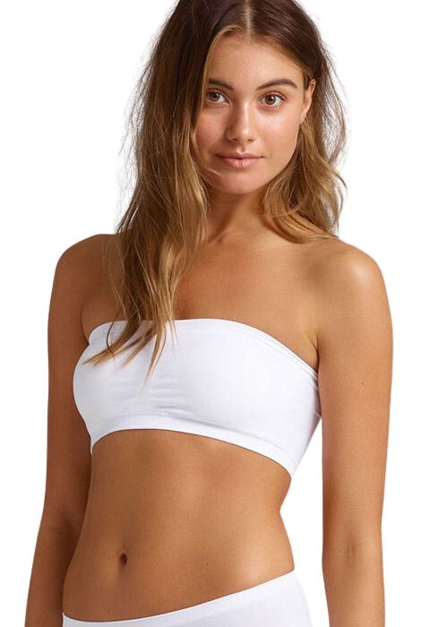 Ambra Seamless Padded Bandeau Bralette In Stock At UK Tights