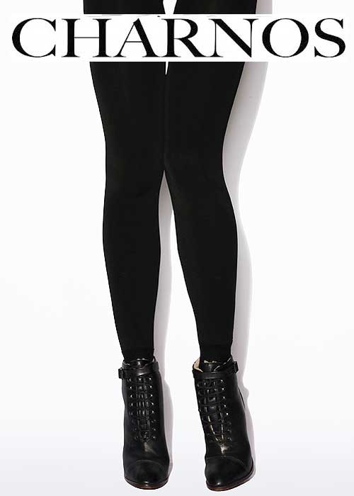 Charnos Velour Lined Tights With Cotton Boot Sock