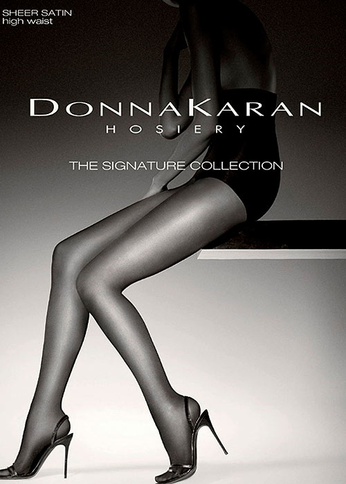 Donna Karan Signature Collection Sheer Satin High Waist Tights