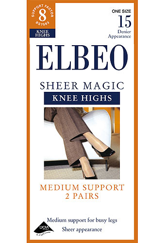 Elbeo Sheer Magic Support Knee Highs 2PP