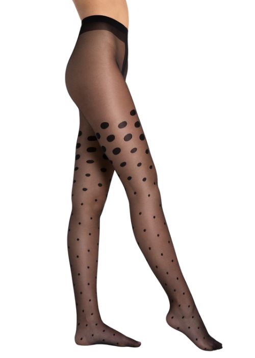 Fiore Impressa Patterned Tights In Stock At UK Tights