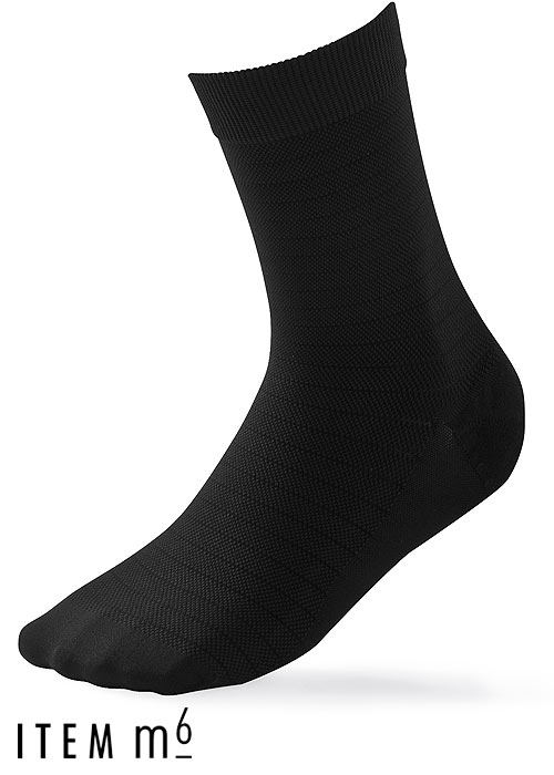 ITEM m6 Men Pique Striped Socks SideZoom 2