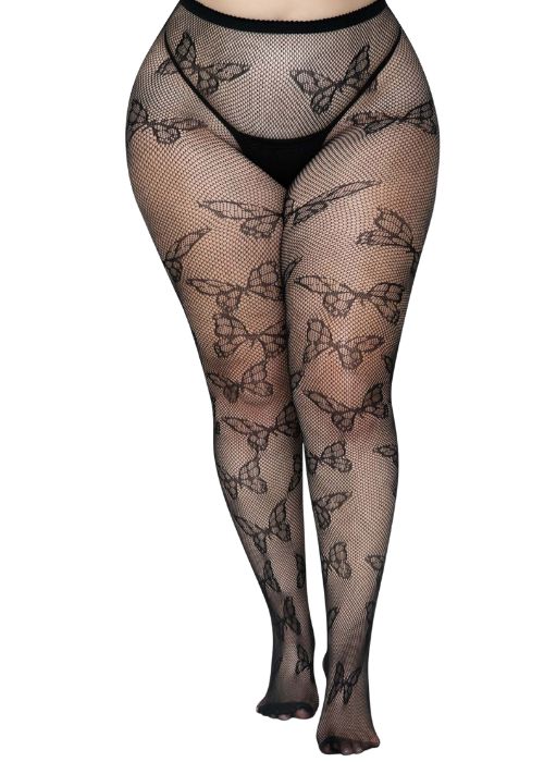 Leg Avenue Butterfly Net Plus Size Tights In Stock At UK Tights