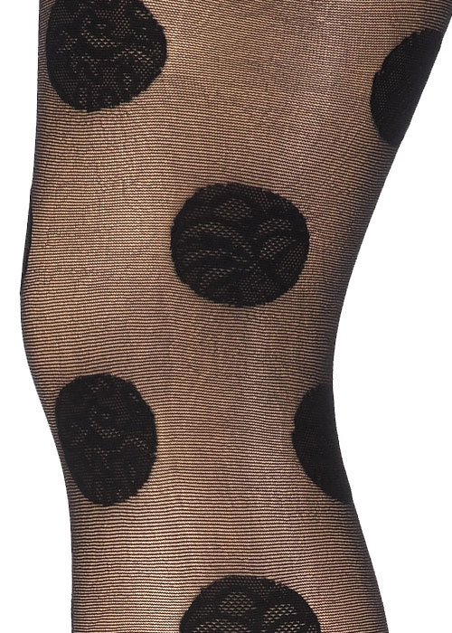 Pretty Polly Dotty Lace Tights SideZoom 2