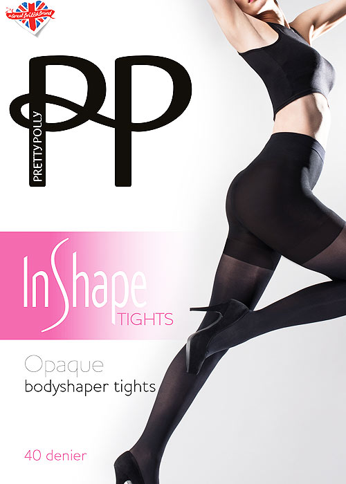 Pretty Polly In Shape Opaque Bodyshaping Tights In Stock At UK Tights