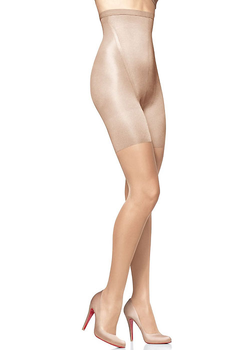 Spanx Super Shaping Sheer Tights High Waisted SideZoom 2