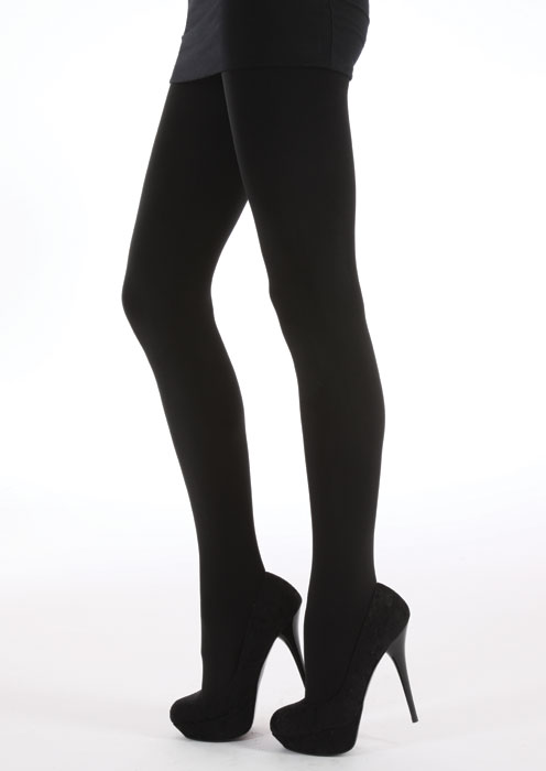 Silky Textures Thermal Acrylic Tights SideZoom 2