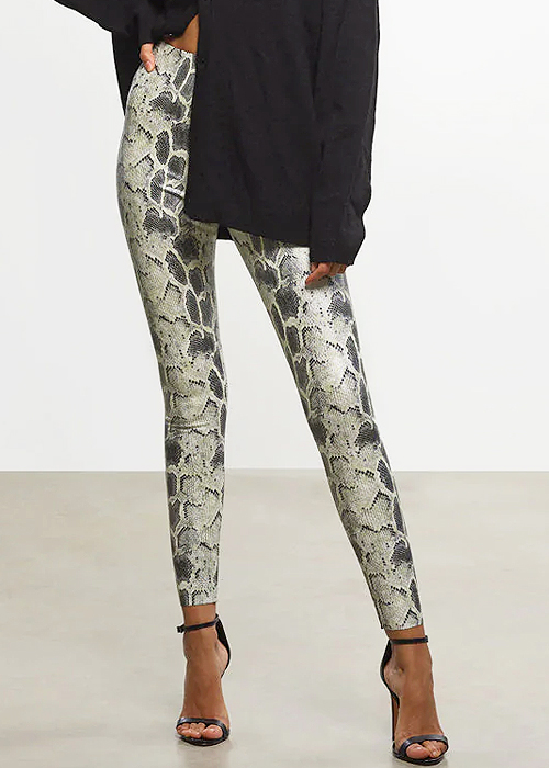 Commando Faux Leather Python Leggings In Stock At UK Tights