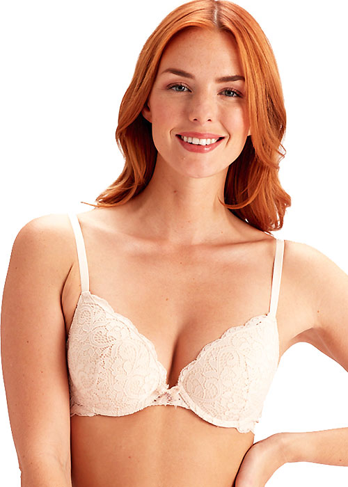 Pretty Polly Amy Lace Push Up Plunge Bra SideZoom 3