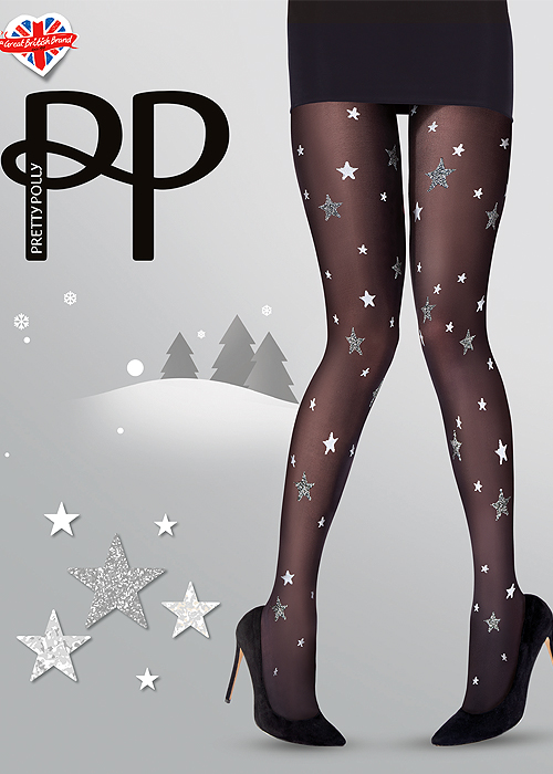 Pretty Polly Star Tights In Stock At UK Tights