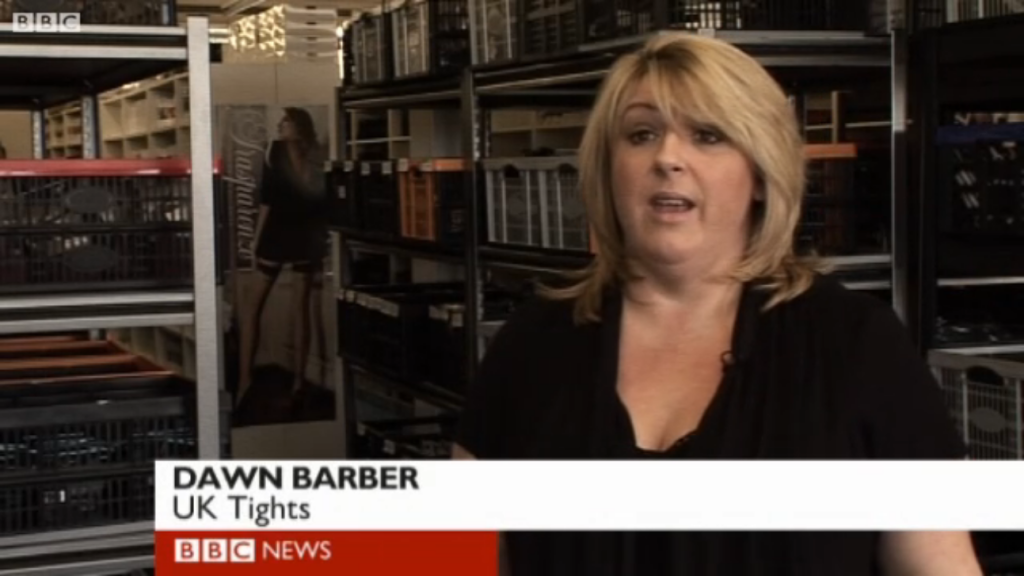Dawn and UK Tights on BBC Breakfast News