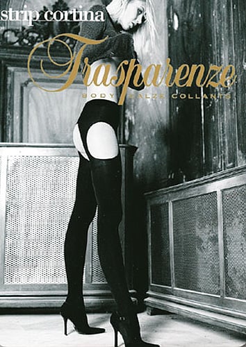 TRASPARENZE 100 DENIER CORTINA SUSPENDER TIGHTS