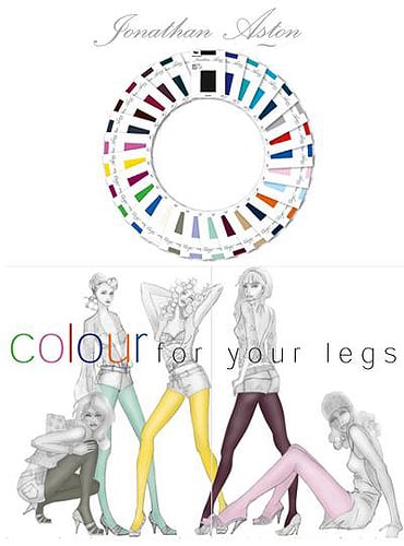 JONATHAN ASTON SHEER COLOURED TIGHTS