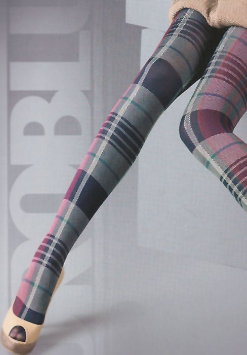 Oroblu Karmen Fashion Tartan Tights - a closer look
