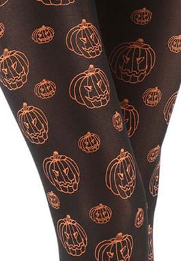 Silky Tattoo Pumpkin Fun Tights