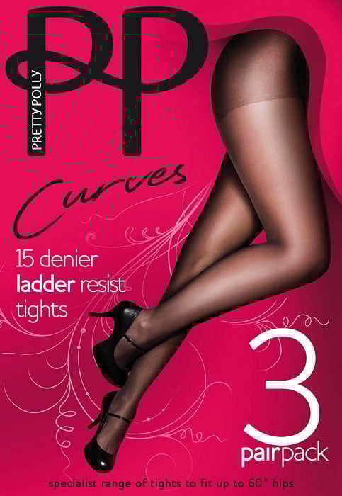 PRETTY POLLY CURVES LADDER RESIST TIGHTS