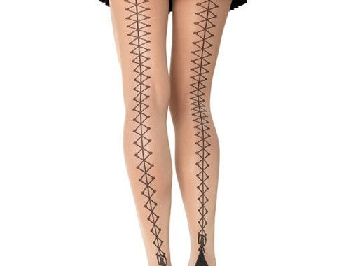 Corset Lace Up Tights