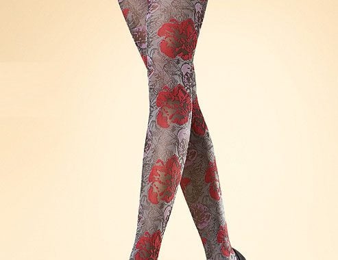 Flower Fields Patterned Tights