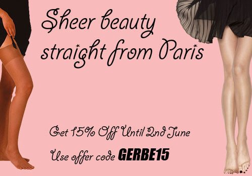 Gerbe Hosiery Offer Spring Summer 2013 15% Gerbre15 Sheer Beauty Paris