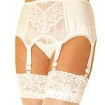 Sassy 6 Strap Mesh Front Suspender Belt