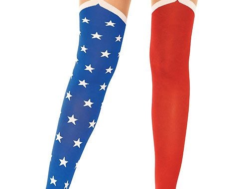 Leg Avenue Hero Opaque Suspender Tights