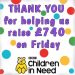 Thank you Children In Need banner