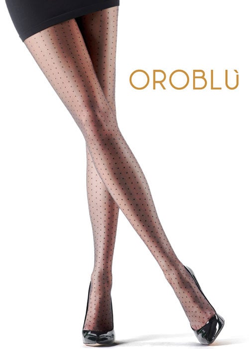 Oroblu Adelle Polka Dot Tights