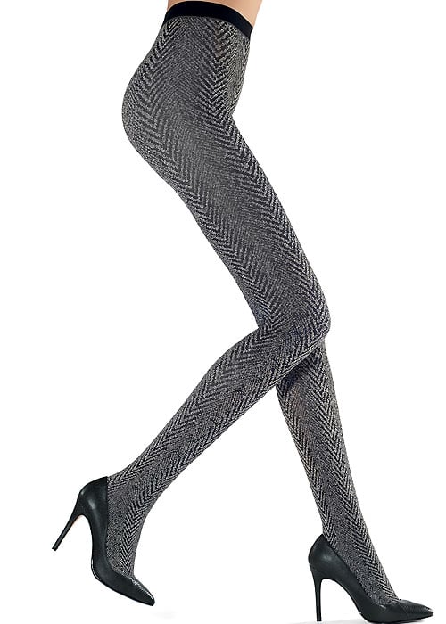 Oroblu herringbone animal printed tights