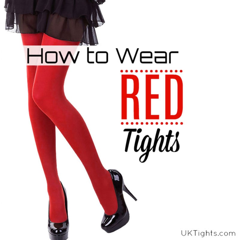 How to Wear Red Tights