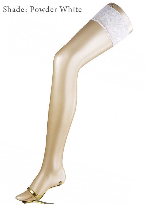 Falke Lunelle 8 Denier Contrast Top Bridal Hold Ups Falke Lunelle 8 Denier Contrast Top Bridal Hold Ups