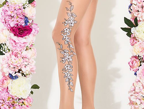Trasparenze floral printed SS19 tights