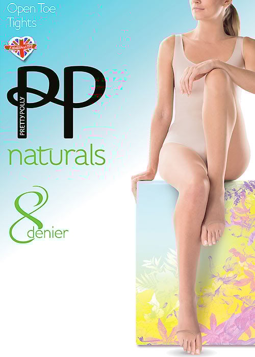 Pretty Polly Naturals Open Toe Tights