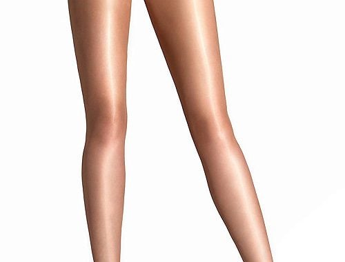 Cecilia de Rafael Vidrio A Glossy Crotchless Tights Plain