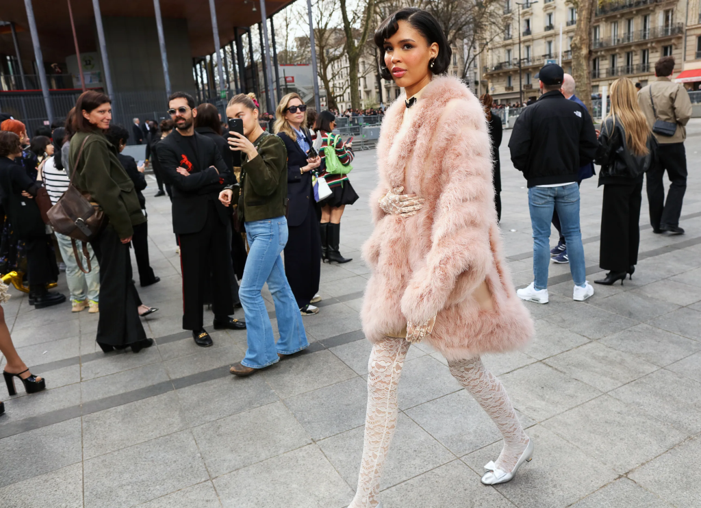 Nara Smith at Paris Fashion Week 2025