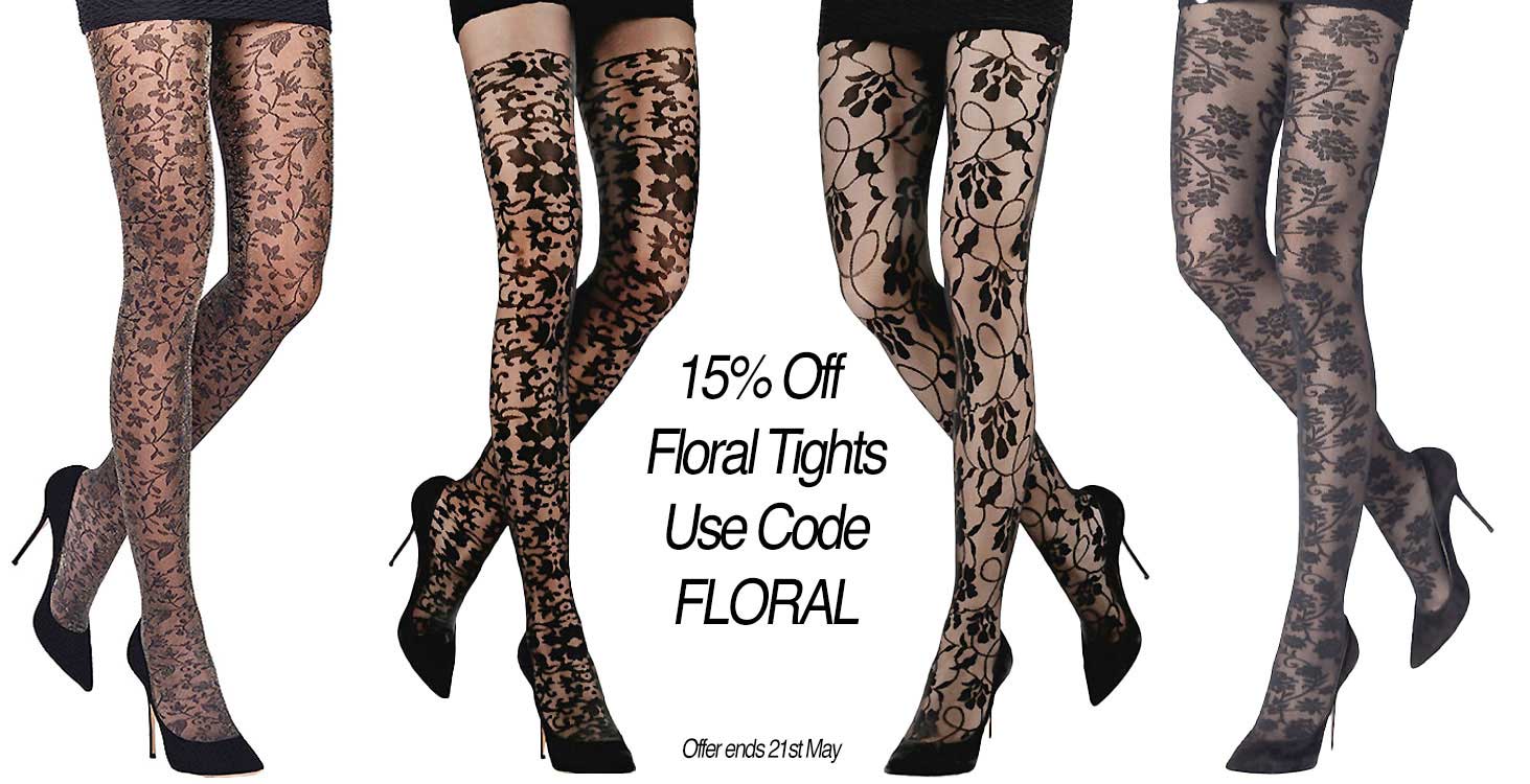 15% Off Floral Tights Code FLORAL