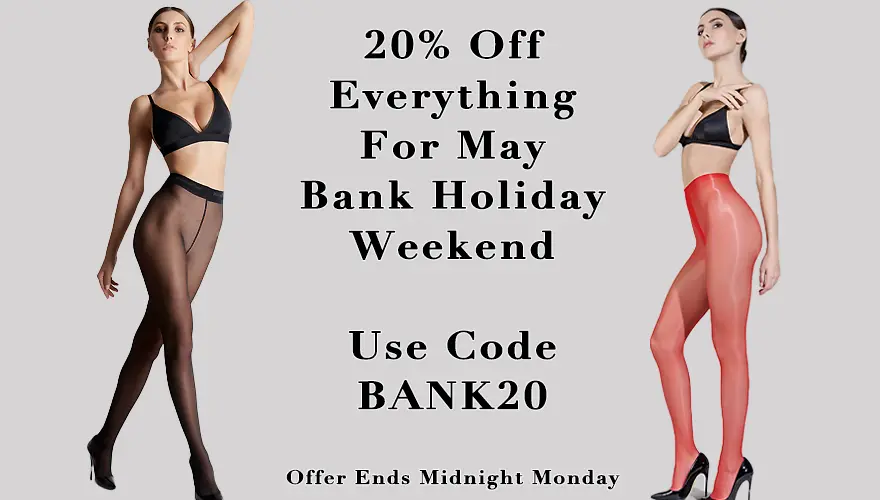 20% Off Everything For May Bank Holiday Code: BANK20