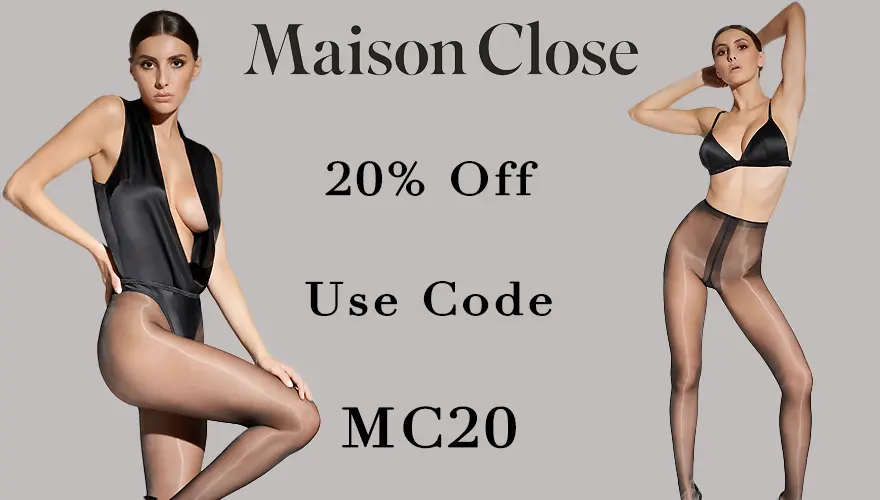 Get 20% off all Maison Close code MC20