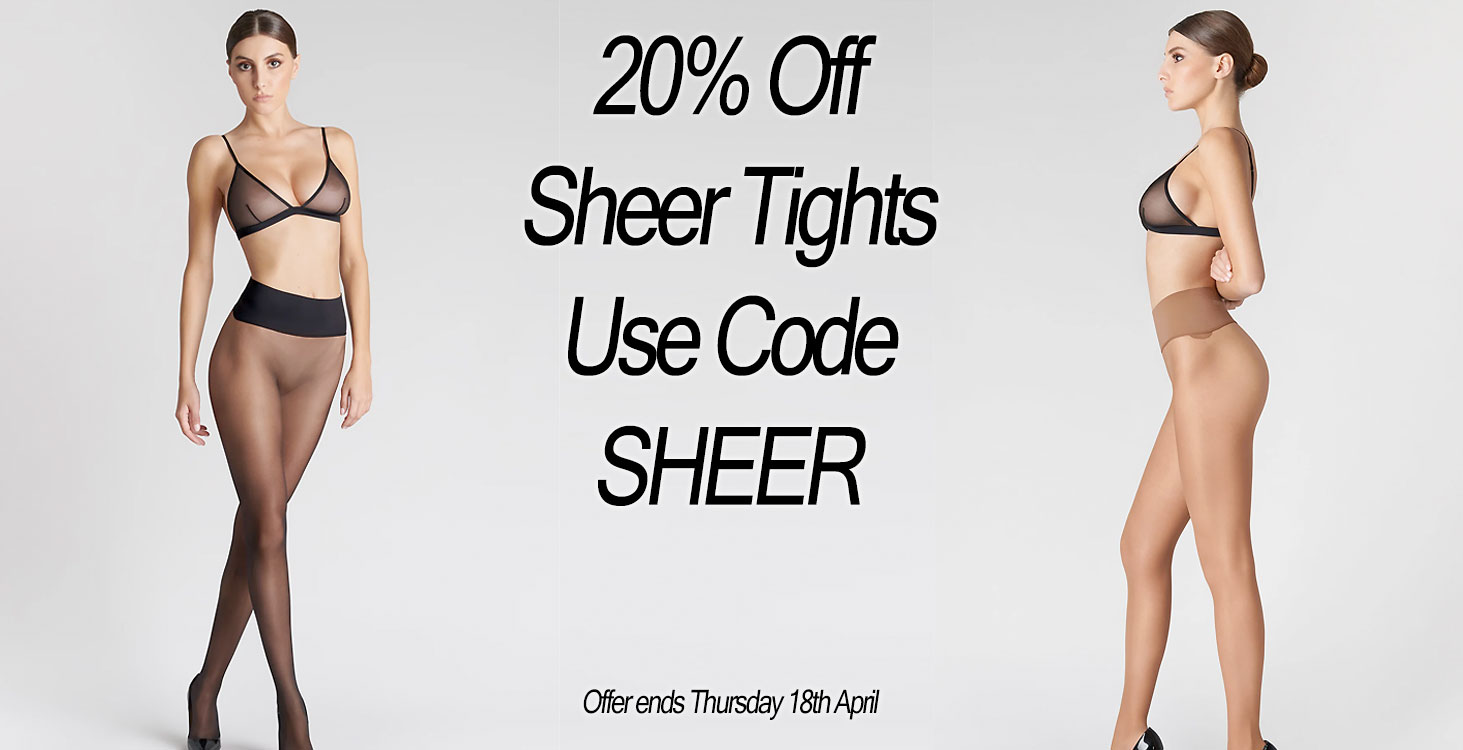 20% Off Sheer Tights Code: SHEER