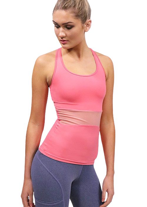 Acai Activewear Fitted Tank Top With Built-In Bra SideZoom 1