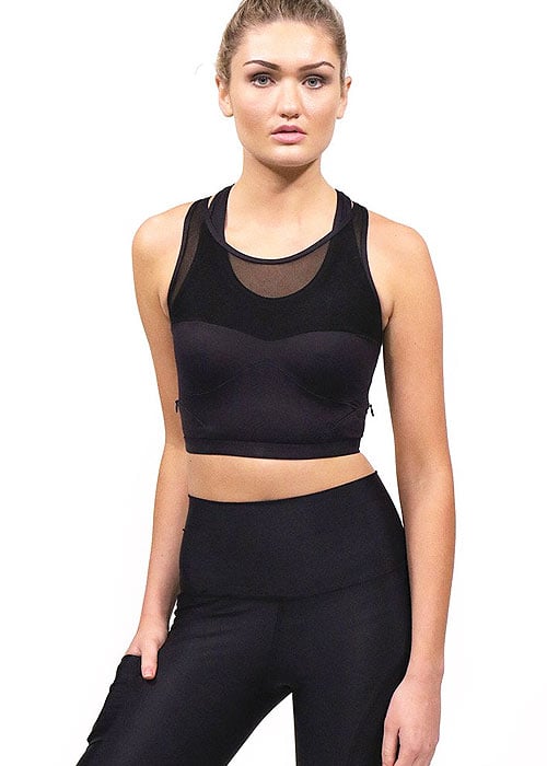 Acai Activewear Little Black Crop Top SideZoom 2