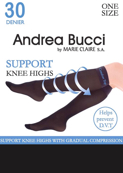 Andrea Bucci 30 Denier Support Knee Highs SideZoom 2