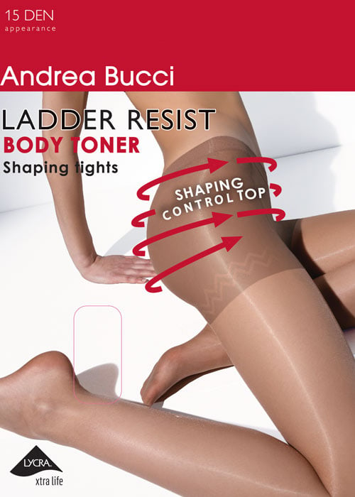 Andrea Bucci 15d Ladder Resist Bodytoner Tights SideZoom 2