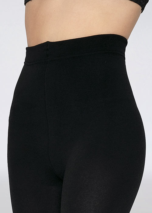 Andrea Bucci Thermal Opaque Footless Tights SideZoom 3