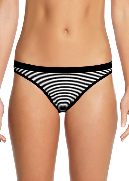 Ambra Seamless Cheeky Striped Hipster Brief