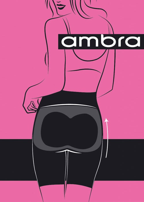 Ambra Killer Figure Waist Killer Bum Lifting Short In Stock At UK Tights