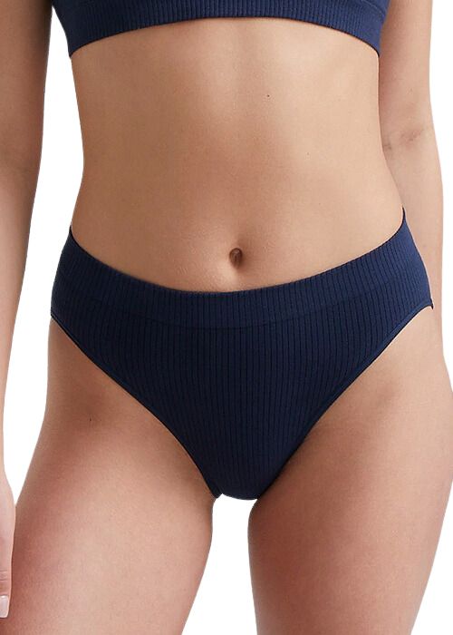 Ambra Organic Cotton Rib Hi Cut Brief SideZoom 3