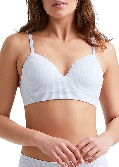 Ambra Organic Cotton Rib Longline Bra