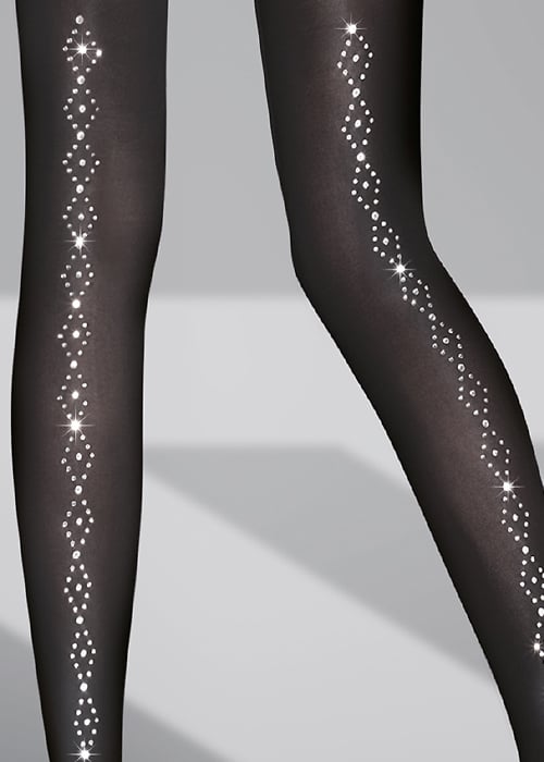 Aristoc Diamante Backseam Tights SideZoom 2