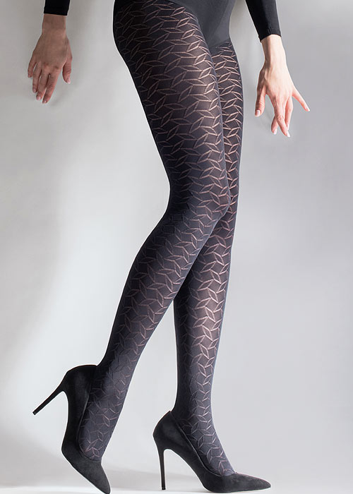 Aristoc Leaf Design Fashion Tights SideZoom 3