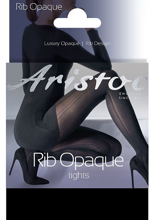 Aristoc Luxury Rib Opaque Tights SideZoom 4